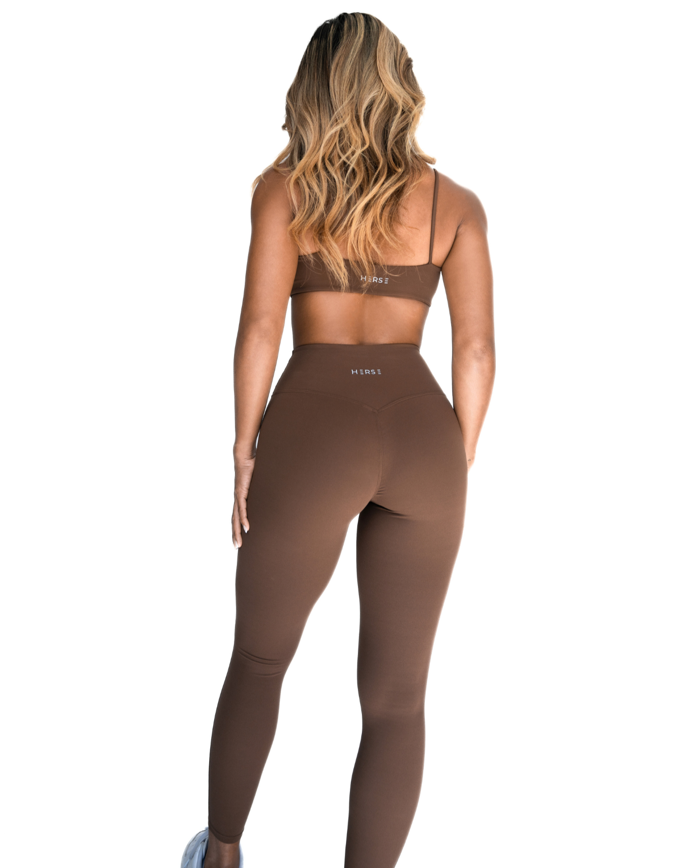 Love Hidden Scrunch Leggings Brown