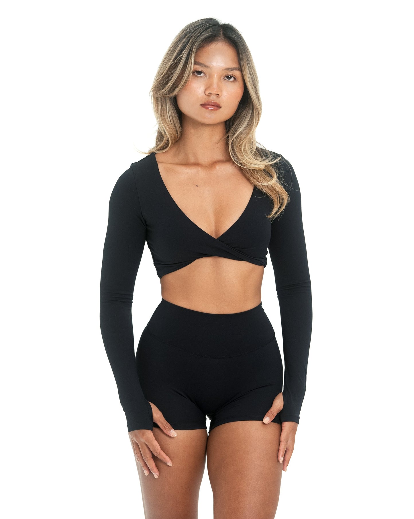 Joy Long Sleeve Crop Black