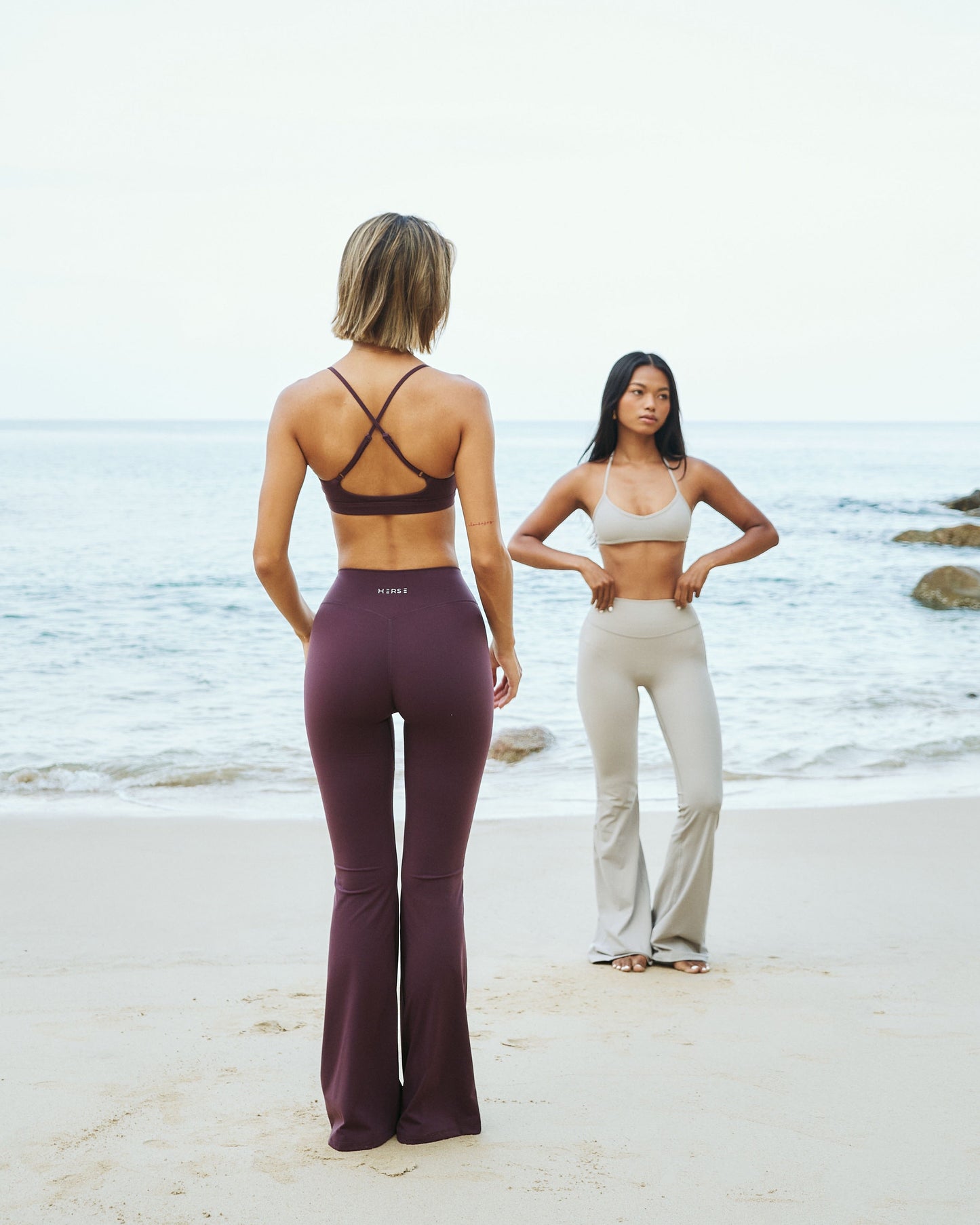 SculptForm Invisible Scrunch Flare Leggings