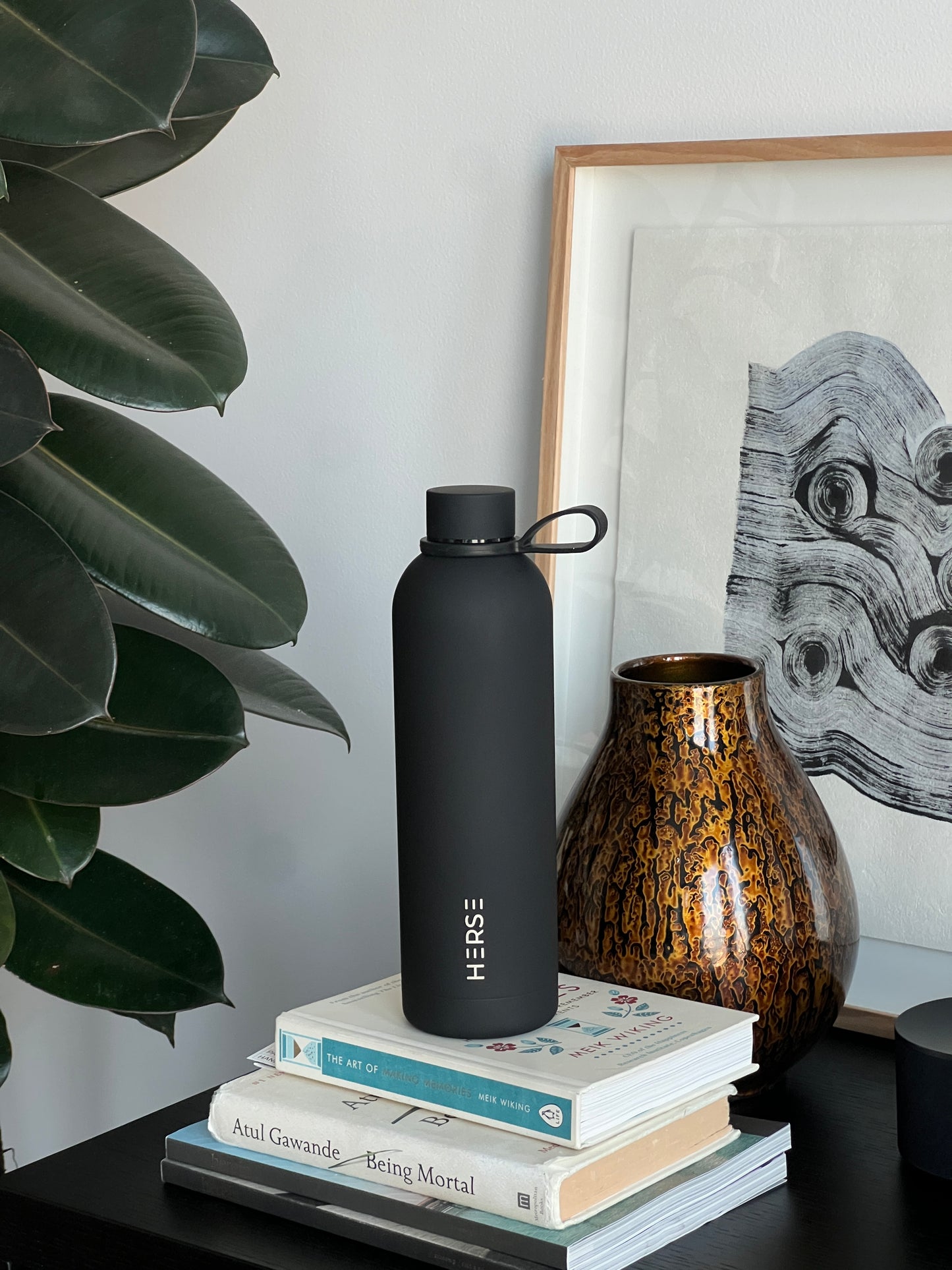 BPA-Free Stainless Steel Water Bottle Black