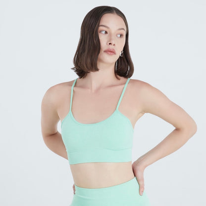 LOLLIPOP SEAMLESS SCOOP NECK SPORTS BRA